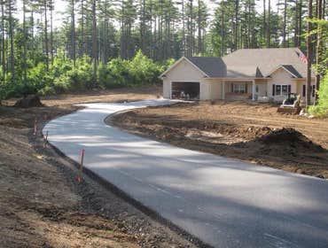Driveway just paved