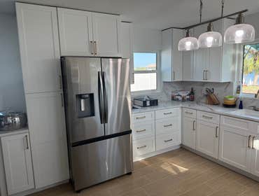 Photos by Blankenberg Flooring & More LLC #9 This kitchen was fun, had a lot of uneven walls, the floors were not leveled so we had fun making sure the
