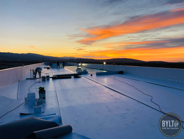 GAF Everguard Extreme TPO roof installation in Desert Hot Springs, CA Energy efficient, single-ply roof installation in Desert Hot Springs, CA using GA