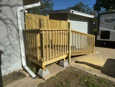 Photos by Centex Home Remodel #1 16x9 deck with 4’ wide ramps at front and rear
