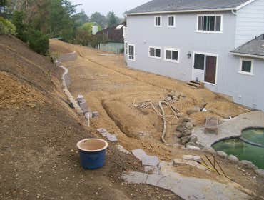 Hill Side Trenching and provide outdoor utilities Hill Side Trenching and provide outdoor utilities for three outdoor locations including outdoor kitc