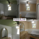 Project photos from Interior Motivez Painting Bye Bye Green Ceiling! Walls repainted in malt.