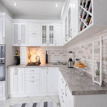 White Custom Cabinets