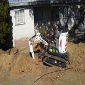Sewer and water service install