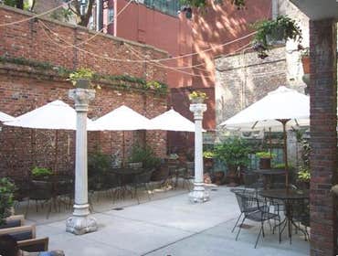 new brickwalls and planters using antique brick