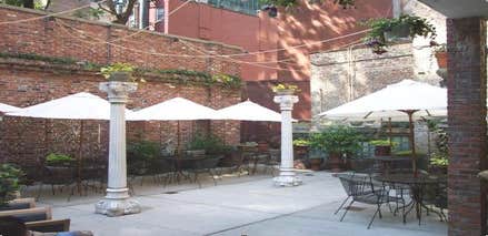 new brickwalls and planters using antique brick