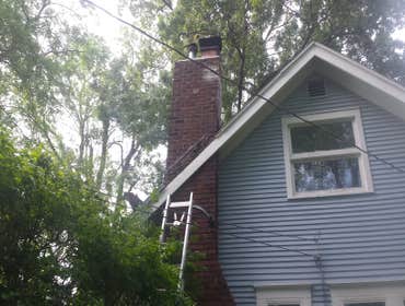 Roof leak mid-repair