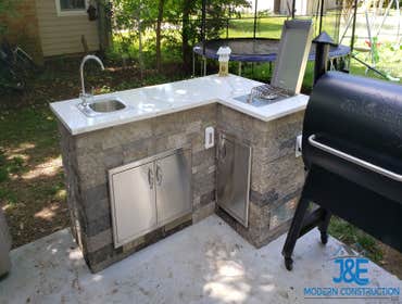 Photos by J&e Modern Construction LLC #27 Custom Made BBQ Area
