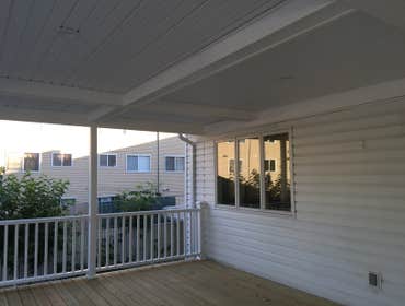 Deck with roof - after