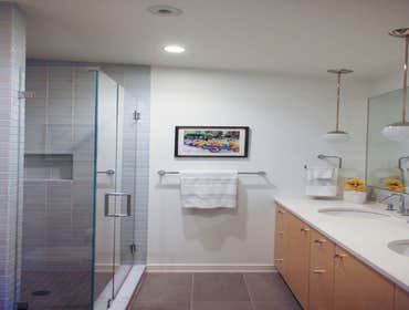 mid-century modern interior remodel