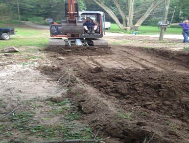 Demo,, tree removal ,,earth work Daleville park and ride ... a Tobyhanna Army Depot project