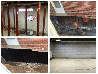 Foundation wall replacement