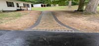 Paver walkway from drive to front door
