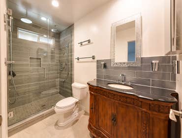 Sea-glass dreams GoodFellas Construction just finished up their latest full home remodel. Our Oxnard client was looking for a soft, yet edgy color sche