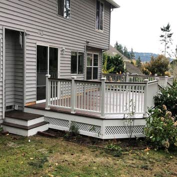 Composite TimberTech decking and Azek railing