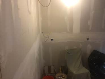 Kitchen remodel finish tape