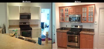 Best Cabinet Refacing of Naples New color. New texture. New value.
Reinvent the look of your kitchen with custom kitchen cabinet installation. If yo