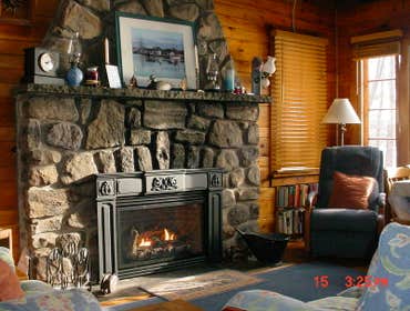 Fireplace insert This project was to install a gas fired direct vent fireplace in an exsiting wood burning fireplace. The surround added to the charm 