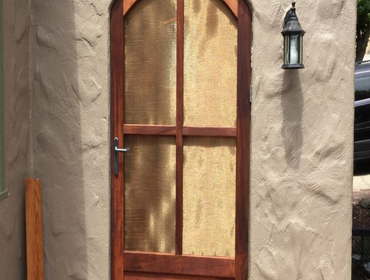 Photos by Top Notch Carpentry Inc #1 Double offset entry gate. Crafted from western red cedar with mortise and tenon joinery. High quality hinges and l