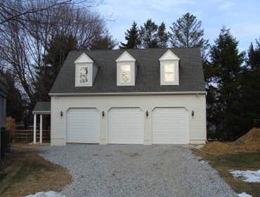 Detached Garage A 3 car detached garage in West Chester with loft.