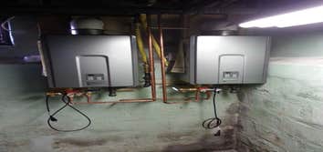 New tankless water heaters