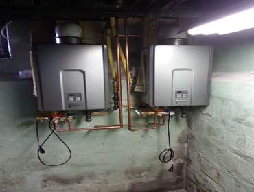 New tankless water heaters