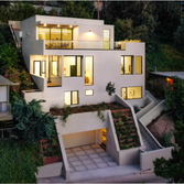 Photos by Lauri Matisse Architect #3 Modern House set in an impossibly steep hillside in Silverlake, California