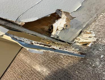 Water Mitigation This project was a roof leak the photos show initial inspection to post demo.