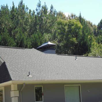 Chimney cap installed
