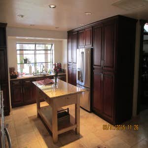 Complete Kitchen Remodel This is a complete kitchen remodel too include new cabinents, custom tile backsplash, and appliances.