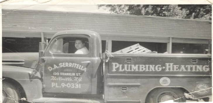 James R Serritella Plumbing And Heating This is Daniel A. Serritella Jr, in his original plumbing truck, circa 1960. Mr Serritella passed in 1981.