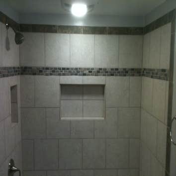 Oakmont East Bathroom Remodel Took a walk-in closet and turned in into a master bathroom with all the goodies including a beautiful relaxing jacuzzi ba