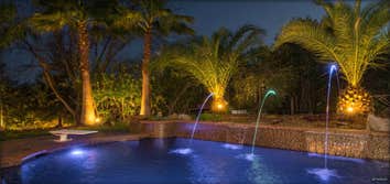 Photos from Backyard Escapes Pool with Lighted Laminar Water Features