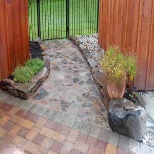 natural stone walkway