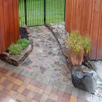 natural stone walkway