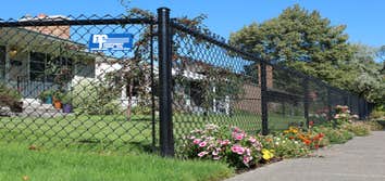 Black Chain Link Fence