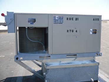 American Standard installation residential This is a recent installation of an American Standard heating and cooling system in a residential setting.