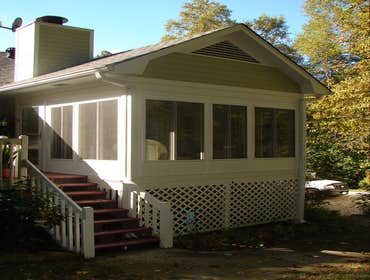 Sunroom on deck