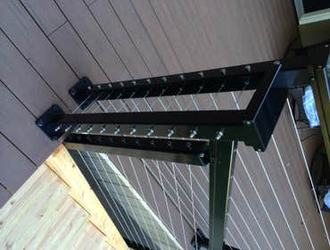 Deck structure by T&H Homebuilders. Inc
