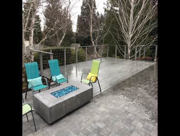 Photos by D C S Interlocking Pavers #1 Pavers, deck, water fountain