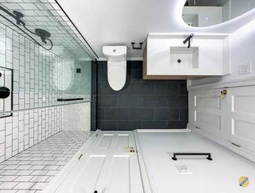 Modern Subway Bathroom We all desire personal space to unwind and relax. By updating your bathroom, you can experience improved comfort and functionali