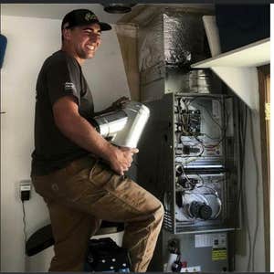 Happy technician on site