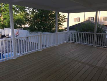 Deck with roof - after