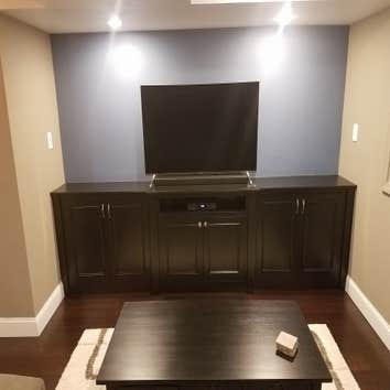 Basement This is a new basement "mancave" we painted, August 2016
