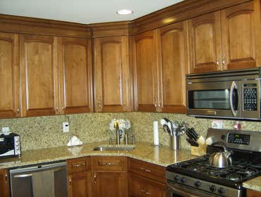 Kitchen Remodel This was a kitchen with no cabinet space..We sat down with the homeowner and gave our opinion..They accepted the layout(of course they 