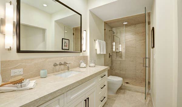 Guest Bathroom Shower | Classic Contemporary Remodel | Brentwood, CA