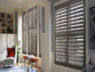 Rustic gray shutters