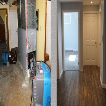 Before and After Flood Damage