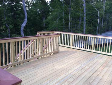Pressure Treated Lumber Deck