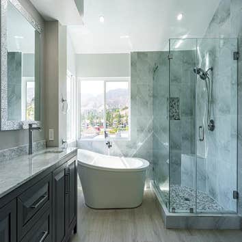 Photos by Sviri Construction Inc #1 We did a beautiful master bathroom remodel.